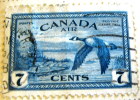 Canada 1946 Re-Convertion To Peace Time Canadian Goose In Flight 7c - Used - Gebruikt