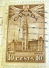 Canada 1942 War Effort Parliament Building 10c - Used - Oblitérés