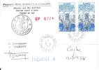 8543  MARION DUFRESNE - OP 87-4 - INDIVAT 6 - KERGUELEN - Cartas & Documentos