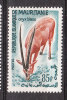 Mauritania   -   1960.  Orice.  Oryx Blanc.  High Value  Of The Set.  MNH, Fresh - Animalez De Caza