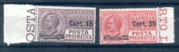 Italia Regno 1927 Posta Pneumatica Sass. 10-11 ** MNH ALTA QUALITA' - Poste Pneumatique