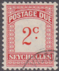 SEYCHELLES 1951 2c Postage Due SG D1 FU XG163 - Seychellen (...-1976)