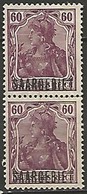 SARRE PAIRE DU N° 44 NEUF Sans Gomme - Unused Stamps