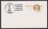 United States Postal Stationery Ganzsache Entier 9 C Patriot Series John Witherspoon GLEN FERRIS 1976 Deluxe Cancel !! - 1961-80
