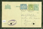 HANDGESCHREVEN BRIEFKAART Uit 1921 NVPH 55 + 53 Van LEEUWARDEN Naar GIEKERK (5496) - Lettres & Documents