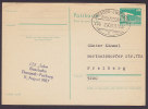 Germany DDR Postal Stationery Ganzsache Entier Bahnpost DRESDEN - ZWICKAU (S.) Zug 2908 1987 Card Karte To FREIBERG - Postkarten - Gebraucht