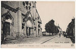 CPA 89 AILLANT SUR THOLON - L Eglise Et La Rue D Auxerre - Aillant Sur Tholon