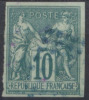 #13# COLONIES GENERALES N° 32 Oblitéré Losange De Points Bleus (Réunion) - Sage