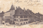 MORGES / HOTEL DE VILLE ET POSTE / CIRC 1902 - Morges