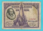 SPAGNA 100 PESETAS CERVANTES 15 AGOSTO 1928 - 100 Pesetas