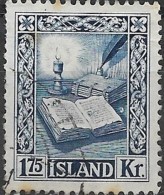 ICELAND 1953 Reykjabok (Saga Of Burnt Njal) - 1k.75 - Blue FU - Oblitérés