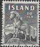 ICELAND 1958 Icelandic Pony - 10a. - Black FU - Oblitérés