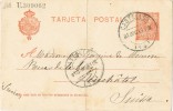 Entero Postal 10 Cts Rojo Naranja Alfonso XIII, Fechador CASTELLON 1913 - 1850-1931