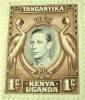 Kenya Uganda Tanganyika 1938 King George VI Kavirondo Cranes 1c - Mint - Kenya, Ouganda & Tanganyika