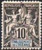 Etablissement Français De L´OCEANIE Poste   5 Sans Gomme NG Type Allégorie Groupe Cote 13 € [ColCla] - Unused Stamps