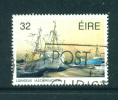IRELAND  -  1991  Trawlers  32p  FU  (stock Scan) - Oblitérés