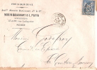 Enveloppe Timbrée/Sage 25 C/ ROUEN/Morin-Beaussart & Pupin/La Couture Boussey/Eure/ 1878        TIMB34 - Ohne Zuordnung