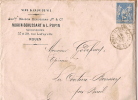 Enveloppe Timbrée/Sage 25 C / Rouen/Seine Inférieure/La Couture Boussey/Eure/1877  TIMB42 - Ohne Zuordnung