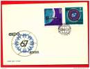 Romania Expo 67 Montreal 2 X First Day Covers 1967 Read Description Please - 1967 – Montréal (Canada)