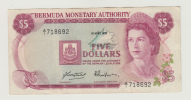 Bermuda 5 Dollars 1978 VF+ Banknote P 29a  29 A - Bermudes