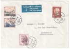 SUISSE LETTRE  PAR AVION DE 1946 A DESTINATION DU LUXEMBOURG - Lettres & Documents