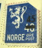 Norway 1949 Heraldic Lion 40ore Overprinted 45ore - Used - Used Stamps