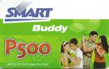 PHILIPPINES 500 PESOS GSM MOBILE PHONE BUDDY CALL & TEXT WOMAN & MAN WITH PHONES READ DESCRIPTION !! - Filippine