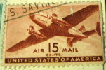 United States 1941 Air Mail Plane 15c - Used - Gebruikt