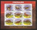 Somalie Soomaaliya 2000 9 Valeurs ** Dinosaures - Somalie (1960-...)