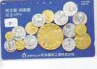 Télécarte Japon *  Pièce De Monnaie  (101) Money * Coin * Munten * Munzen * Geld * - Timbres & Monnaies