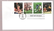 FDC Youth Team Sports - 4 Stamps - 1991-2000