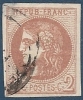 FRANCE Oblitéré Y&T N°40B - 1870 Bordeaux Printing
