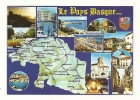 Cp, Carte Géographique, Le Pays Basque, écrite 1984 - Landkarten