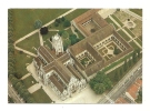 Cp, 01, Bourg-en-Bresse, Vue Aérienne De Brou, L'Eglise Et Le Monastère - Eglise De Brou