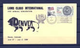 Lions Club, USA, 01/07/1988, 71st Annual Convention ,  DENVER COLORADO  (GA2815) - Rotary, Lions Club