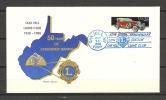 Lions Club, USA, 29/10/1988, 50 YEARS Of Community Service , OAK HILL (GA2825) - Rotary, Lions Club