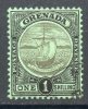 Grenada 1911 - 1/- Black/green - Wmk Mult Crown CA SG86 Cat £4 As GU SG2020 - Grenada (...-1974)