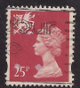 WALES GB  1993 - 96 25p RED USED MACHIN STAMP SG W73.( D511 ) - Gales