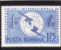 CENTENARY TELECOMMUNICATION,1965,Yv .#  2125,MNH,MINT ROMANIA. - Unused Stamps