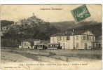 Carte Postale Ancienne Contes - Arrêt Du Tram - Tramway, Gendarmerie Nationale - Contes