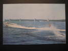 RUSSIA USSR CCCP 1972 Post Card Ski Nautique Water-skiing Esqui Nautico Skiing Surfriding Speedboat Sailing Yachting - Ski Nautique