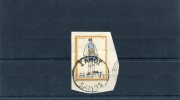 Greece- "Messolonghi" 2Dr. Stamp On Fragment With Bilingual "SAMOS (East Aegean)" [4.1.1973] Type X Postmark - Marcofilie - EMA (Printer)