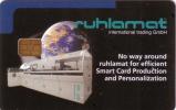 ALLEMAGNE GERMANY SMARD CARD PRODUCTION CHIP CARD TERRE PLANETE PLANET EARTH - Autres & Non Classés