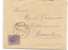 ESPAÑA - SPAIN - 1911 COVER - Yvert # 245 - De Malaga A Barcelona - Briefe U. Dokumente