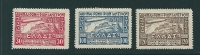 Greece SG 458-60 Air 1933 Graf Zeppelin And Acropolis MM - Nuevos