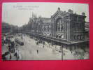 CPA 75 PARIS  LA GARE DU NORD ANIMEE  NORTH RAILWAY STATION VOYAGEE 1922 - Transport Urbain En Surface