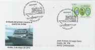 SPAIN. POSTMARK FIRST ARRIVAL CRUISE TO PORT OF AVILES. 2012 - Covers & Documents