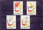 ROUMANIE 1981 Construction, Agriculture Yvert 3333-3336 NEUF** MNH Cote : 2.50 Euro - Unused Stamps