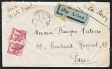 1934  Lettre Avion Pour Paris  Yv 134 X 2  Ouverte 3 Côtés - Cartas & Documentos