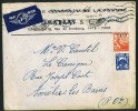 1945  Lettre  Avion Pour La France  Yv 257, 299 - Brieven En Documenten